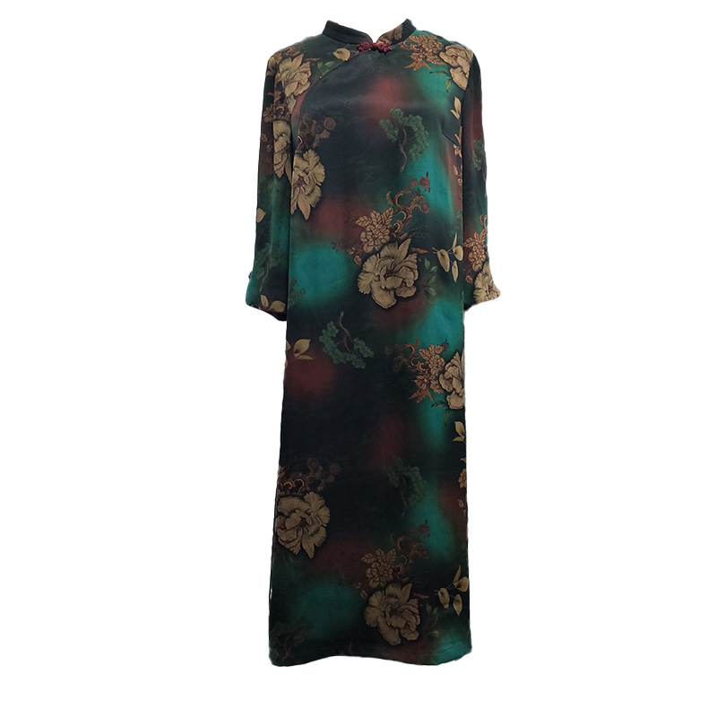 2021 Summer Women Casual Plus Size Long Floral Sil