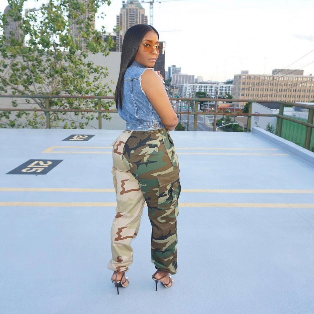 Custom logo 2021 fashion women Cute camouflage bag