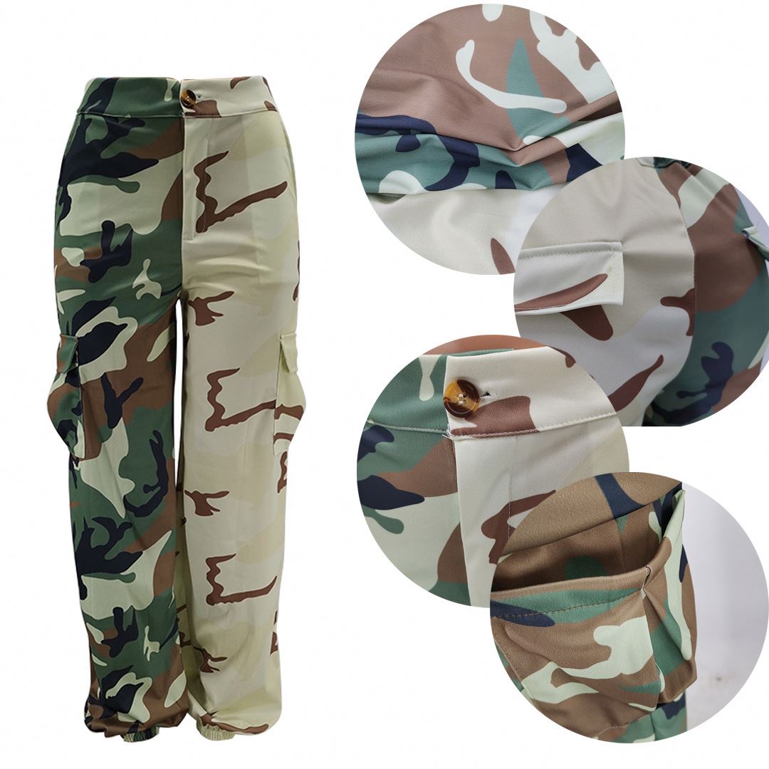 Custom logo 2021 fashion women Cute camouflage bag