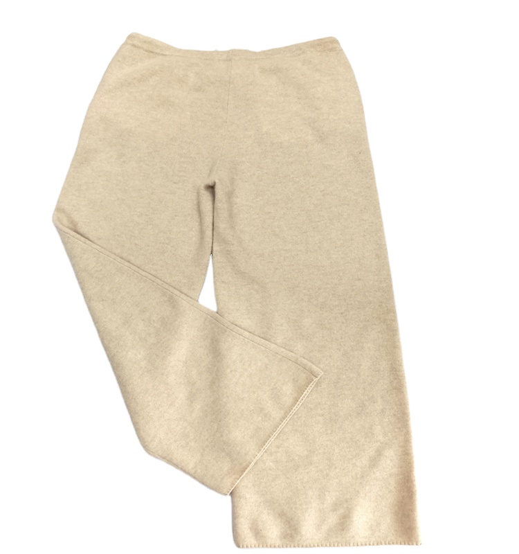 Customization Women Clothes Solid Colour Warm Women Pants Cashmere Knitting Pants Loose Soft Women L