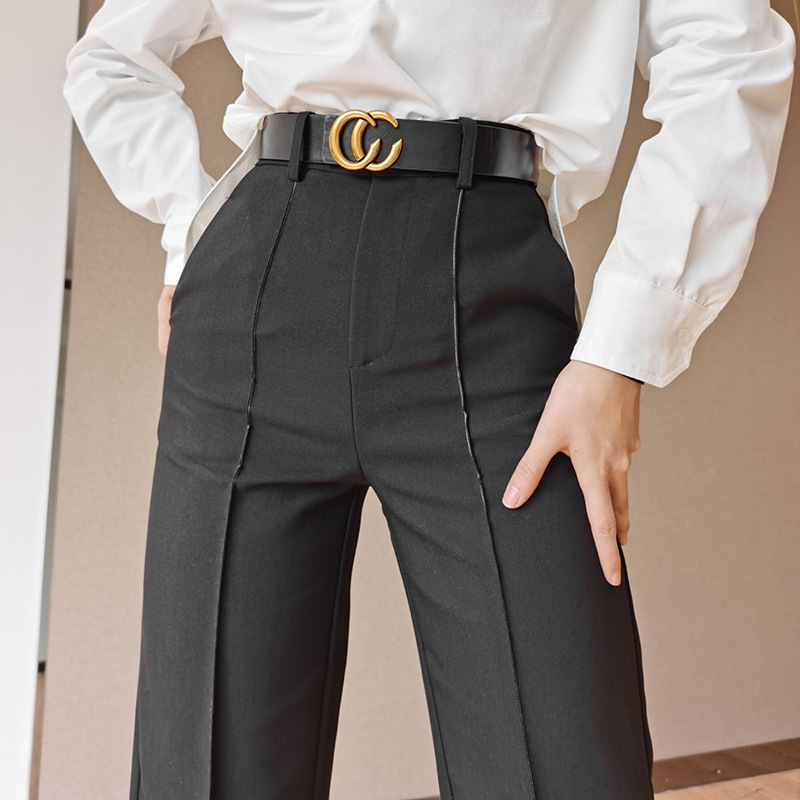 Autumn Fashion Straight Leg Slacks Office Lady Sui