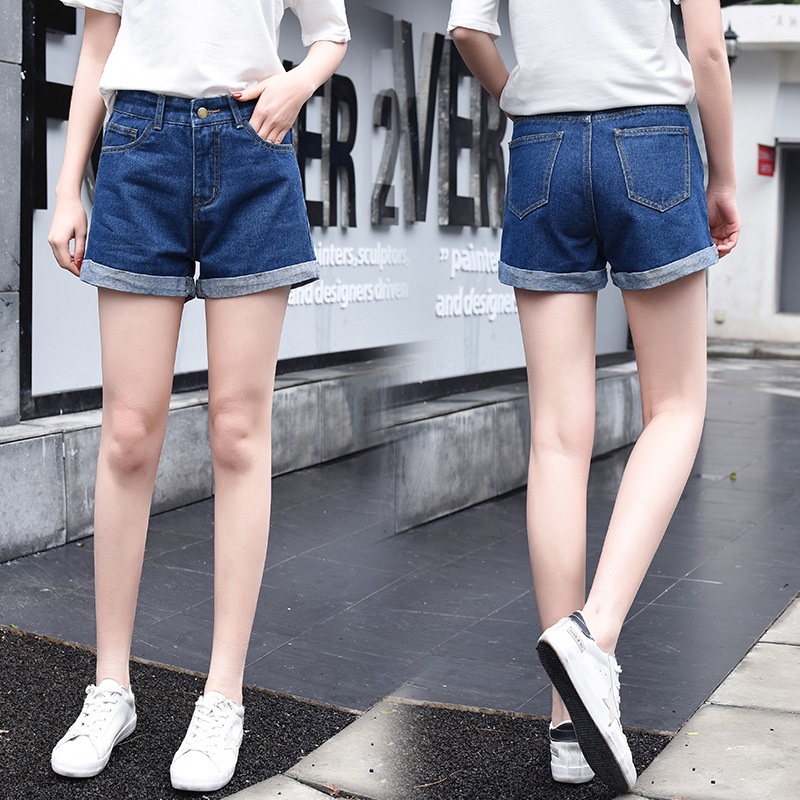 Ready Stock Short Jeans Pant Denim Shorts Women High Waist Plus Size Jeans Seluar Pendek Perempuan