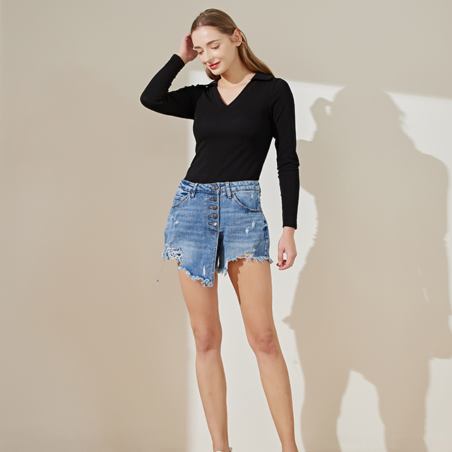 Factory Directly Wholesale Ripped Vintage Distress