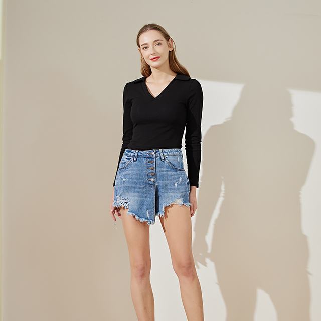 Factory Directly Wholesale Ripped Vintage Distress