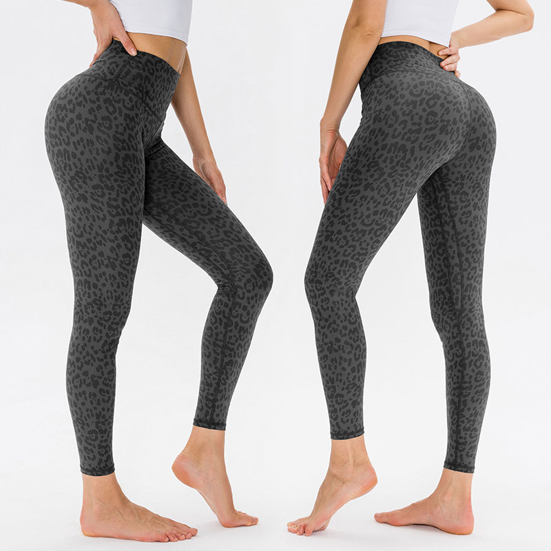 High Waist Yoga Pants Spandex Polyester Gym Fitnes