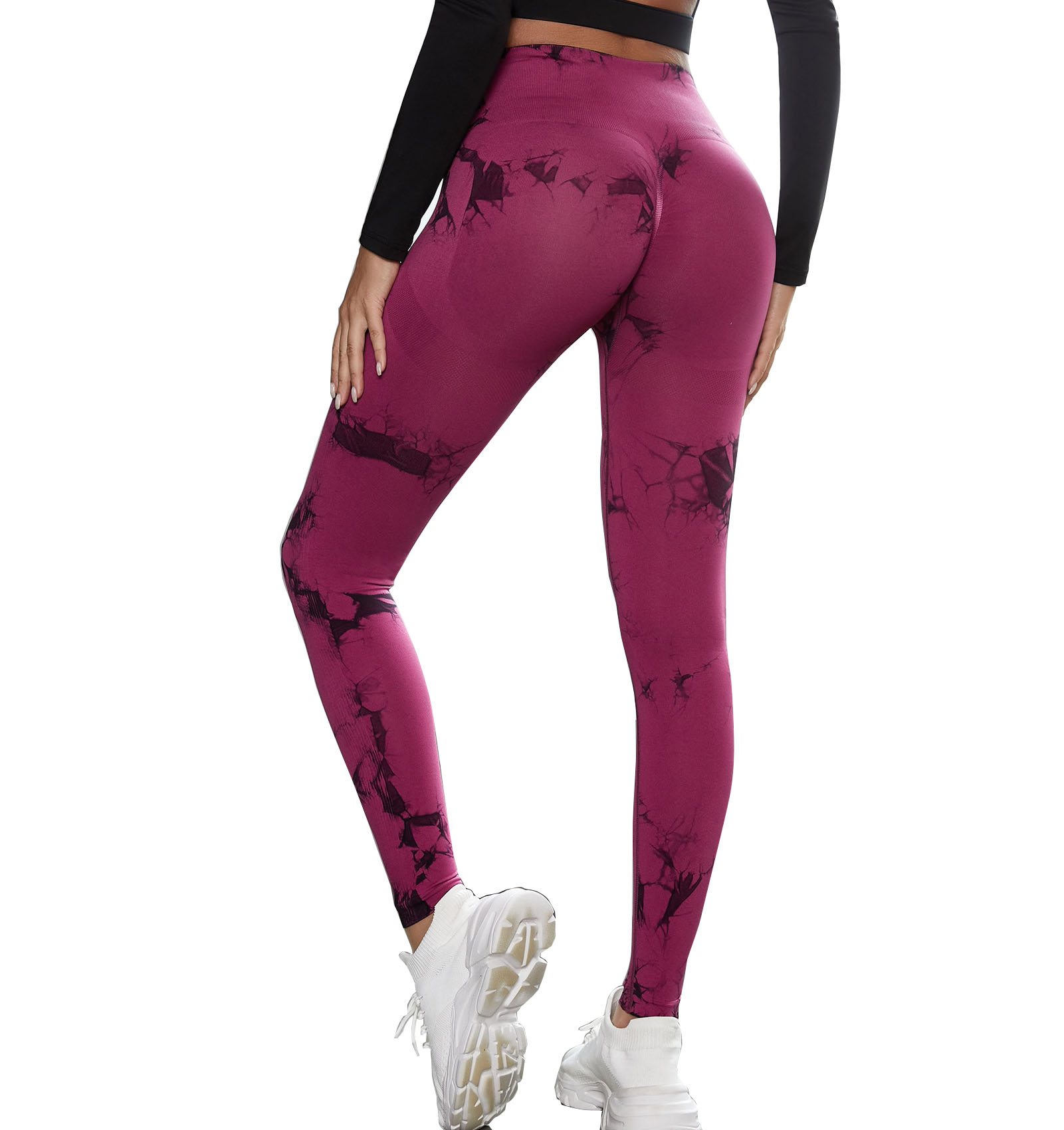 Women Girls High Rise Tummy Control Fitness Seamle
