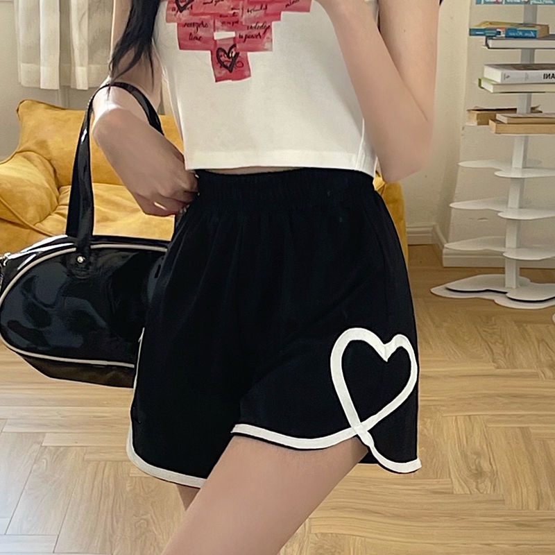 Sports short pants women's season thin section loose slim all-match trendy plus size casual hot pant