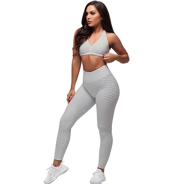 Women Sports Bras Textured Middle Impact Support C