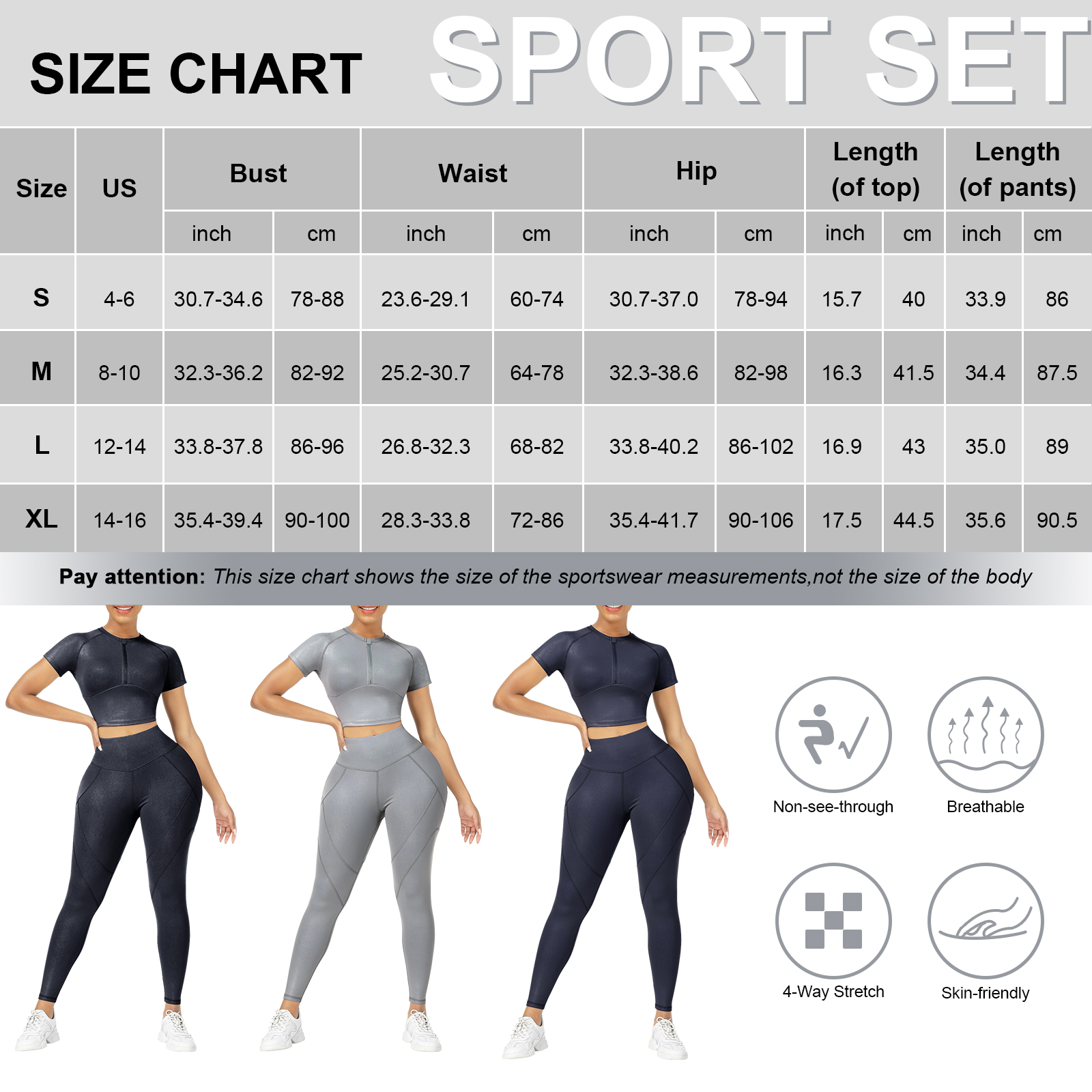 HEXIN Sport Suit Women Fitness Clothing Sport Wear