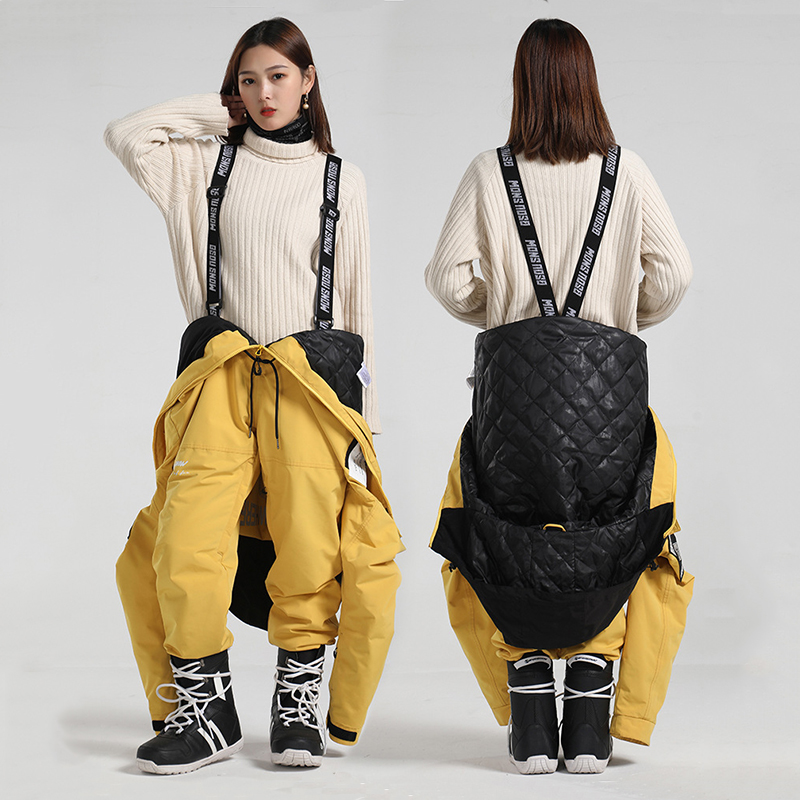 Outdoor Snow Jumpsuits One Piece Ski Overalls Sport Hooded Female Thick Cotton Women Woman Snowsuits