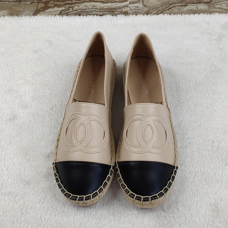 Hot sale high quality fashion leather designer leisure women casual loafer shoes