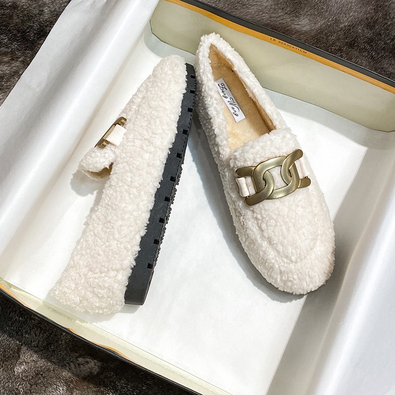 2021 Winter Warm Ladies Flat Casual Shoes for Wome