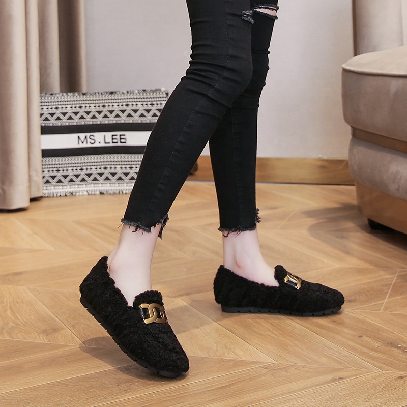 2021 Winter Warm Ladies Flat Casual Shoes for Wome