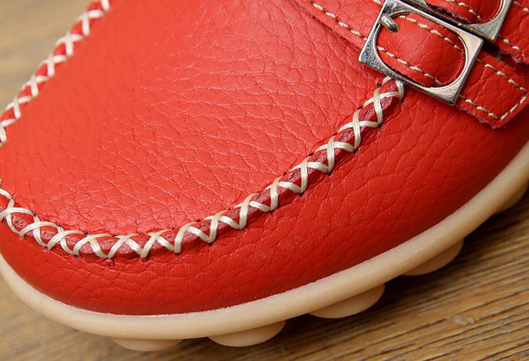 High quality new ladies buckle loafers flat casual