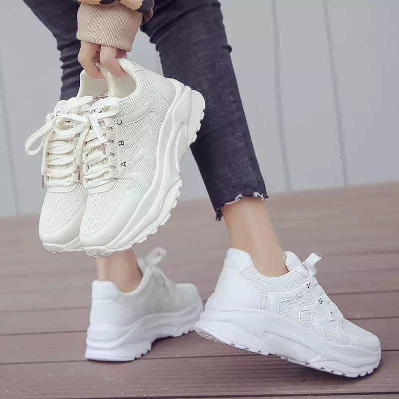 PUTIH Women's Shoes Sneakers White Sport Shoes ABC NEW