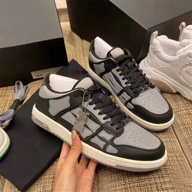 Men AM Running Shoes Fashion breathable basketball shoes High Quality Genuine Leather Lace-up Sneake