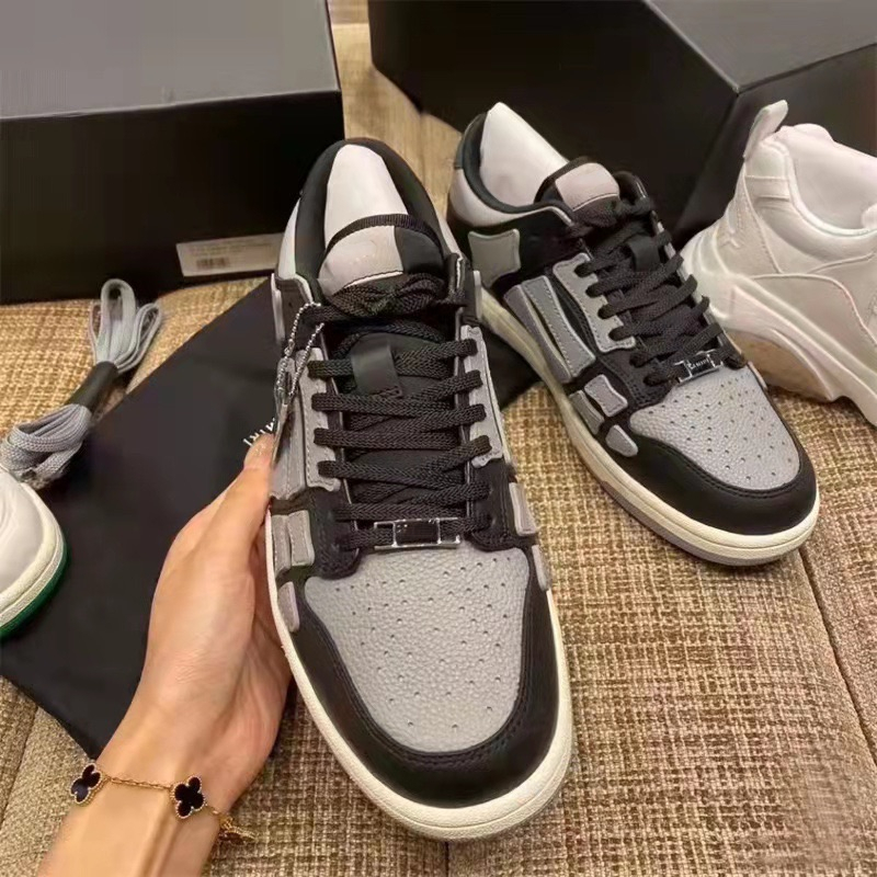 Men AM Running Shoes Fashion breathable basketball shoes High Quality Genuine Leather Lace-up Sneake