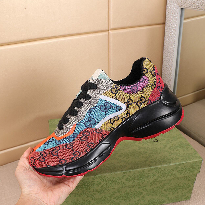 Wholesale men's leather low top sports shoes fashion running shoes