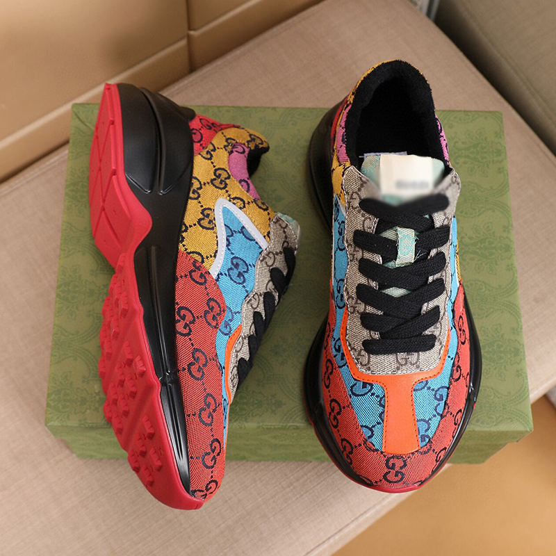 Wholesale men's leather low top sports shoes fashion running shoes