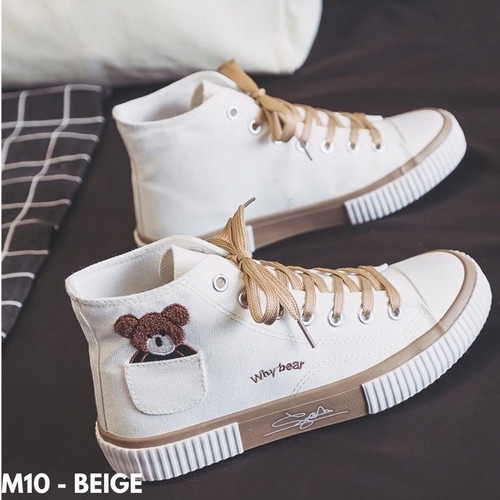 Women's Canvas Sneakers Semi Boots Korean Syle Best Quality why Bear BR-02