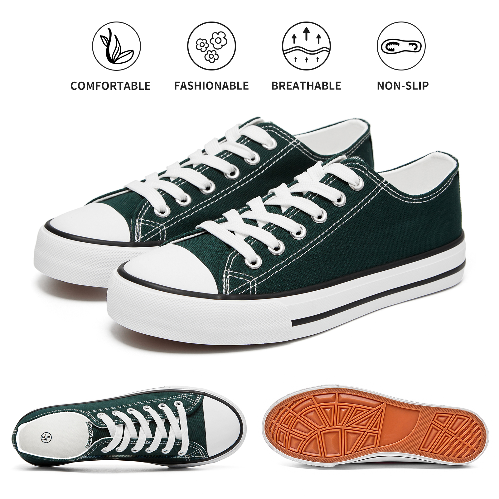Wholesale Women's Canvas Trendy Shoes Custom White