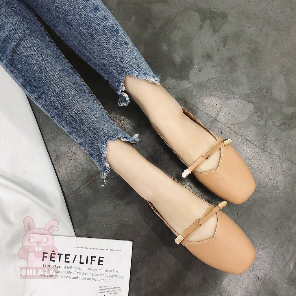 READY STOCKOLL Women Sandal Flat Women Shoe Kasut Perempuan Office Girl OL Kasut Slipper Shoe Lady F