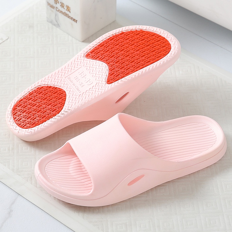 [Spot] Non-slip home slippers summer sandals women's indoor home bathroom men's slippers upgrade non