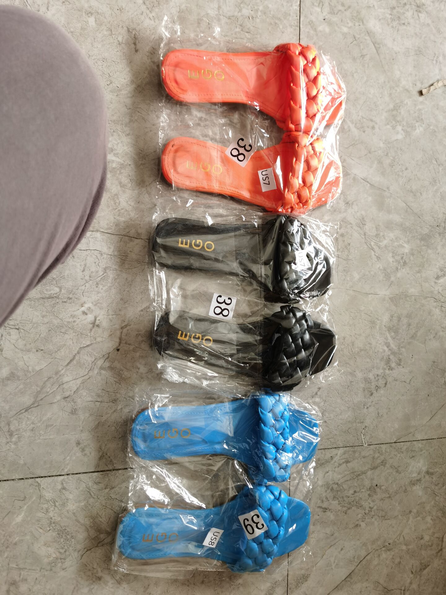 2021 new arrivals Sponge woven slippers summer wom