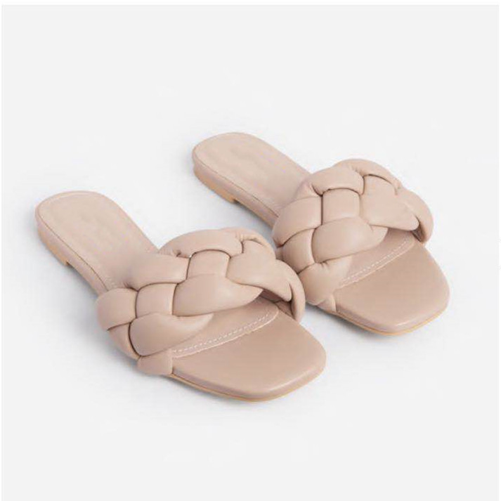 2021 new arrivals Sponge woven slippers summer wom