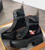 Women Designer Boots Martin Desert Boot Flamingos Love Arrow 100% Real Leather Medal Coarse Non-Slip