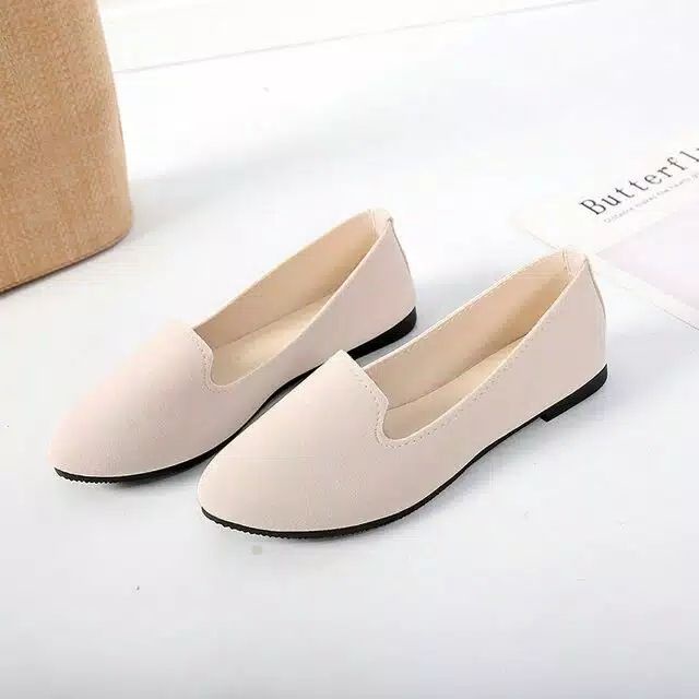 Women's Flat Shoes Suede Ballet Shoes 02