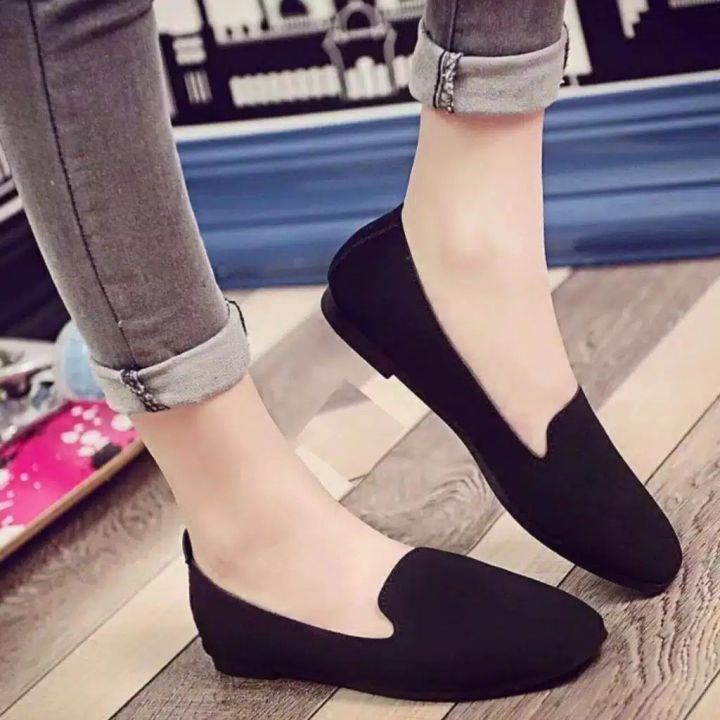 Women's Flat Shoes Suede Ballet Shoes 02