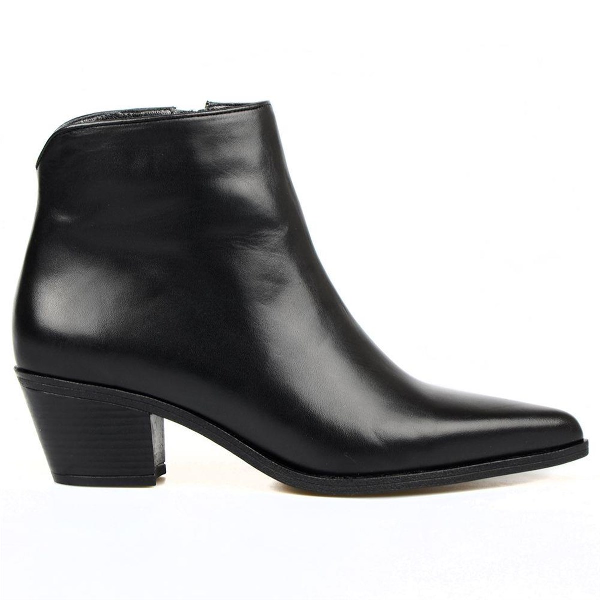 FootCourt Women Ankle Boots With Zipper Genuine Le