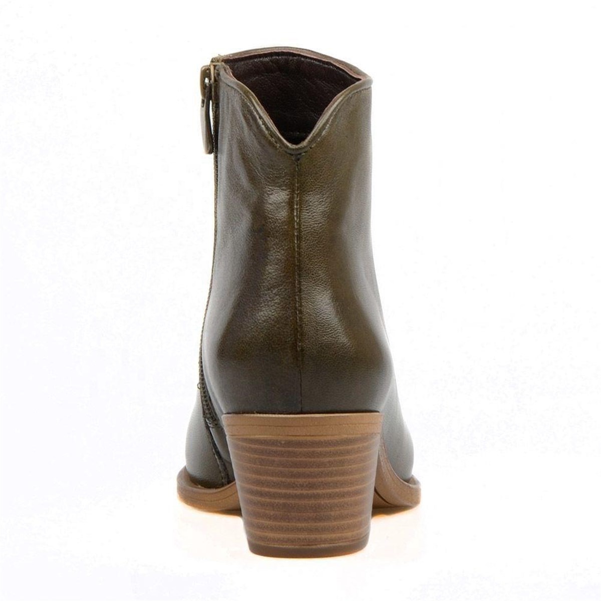 FootCourt Women Ankle Boots With Zipper Genuine Le