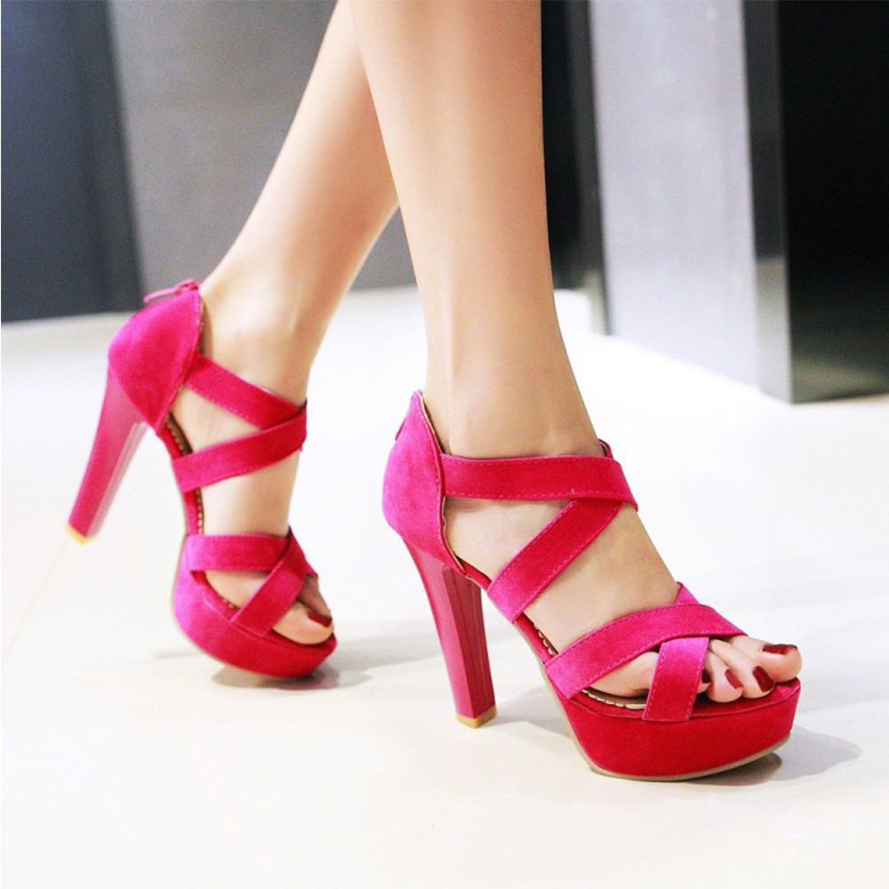 Fashionable in stock non-slip Roman style suede cr