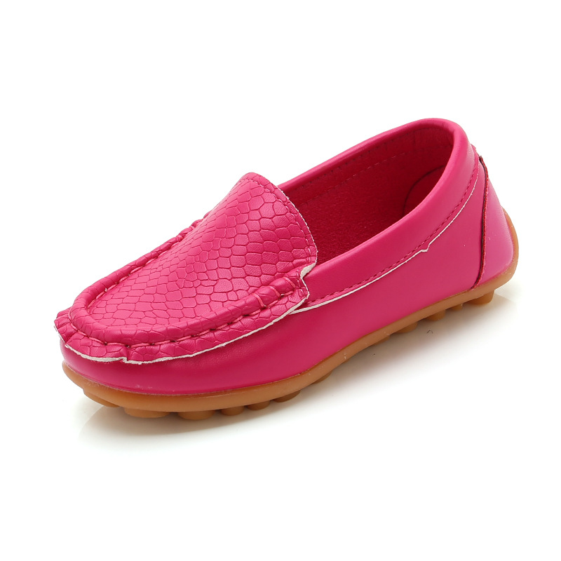 Spring Boys Girls PU Leather Casual Styles Soft Co