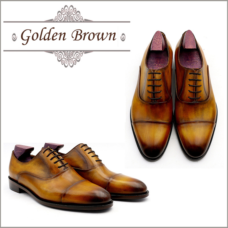 Goodyear Welt 2022 Fashion Genuine Cow Leather Men Shoes High-end Wear-resisting Custom Elegant Men'