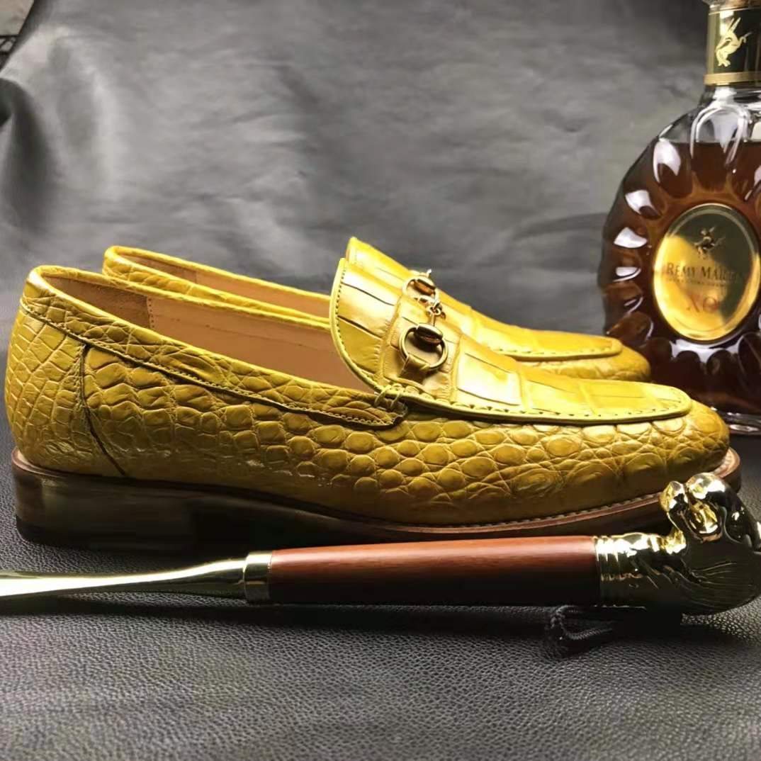 New Arrivals Men Alligator shoes Wholesale crocodi