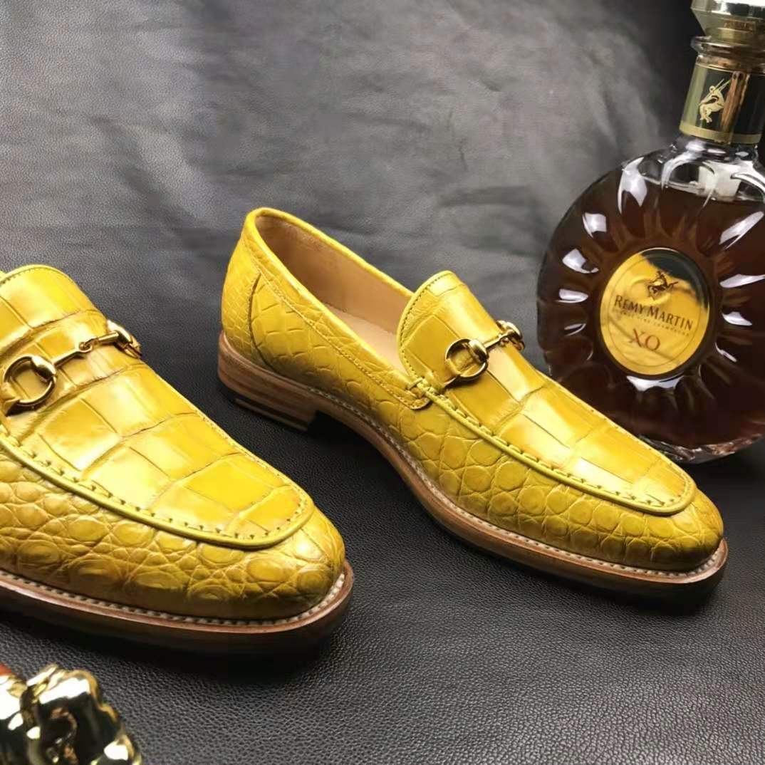 New Arrivals Men Alligator shoes Wholesale crocodi