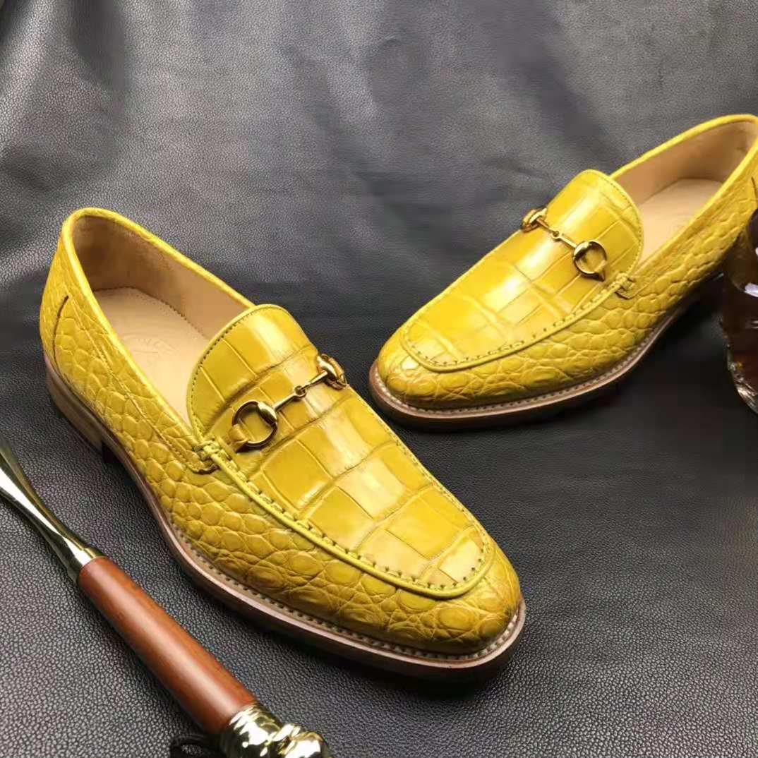 New Arrivals Men Alligator shoes Wholesale crocodi