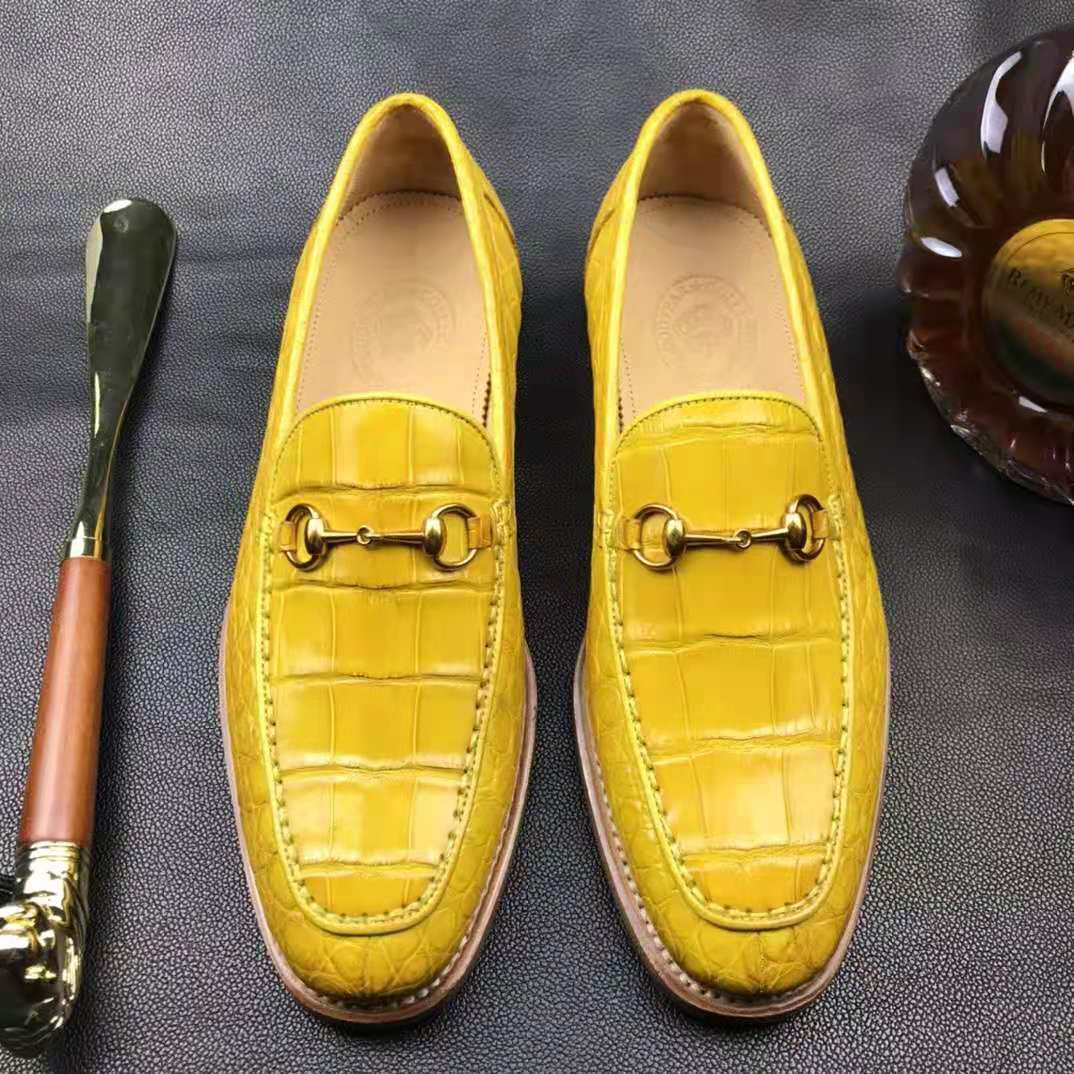 New Arrivals Men Alligator shoes Wholesale crocodi