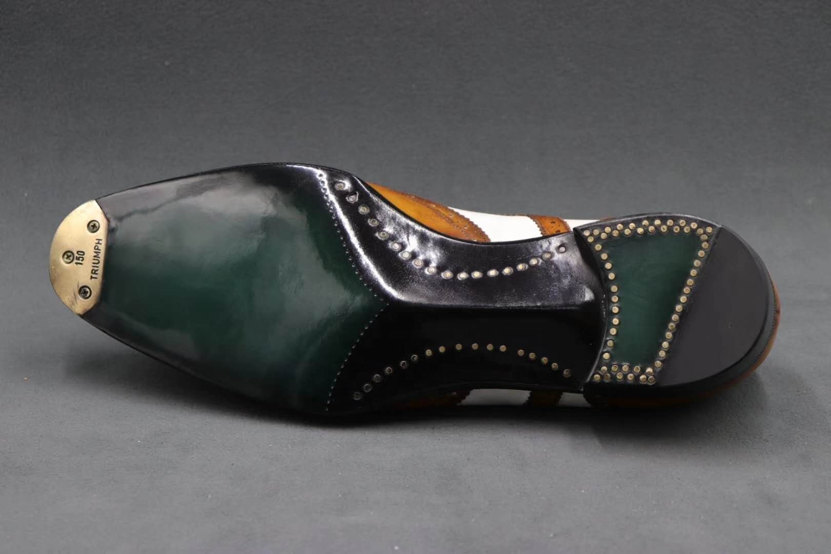 MTM Men goodyear shoes, handmade brown color men shoes