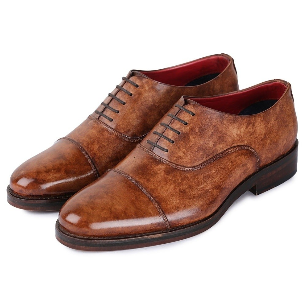 hand-painted Full Grain Genuine Leather flat bottom High-end custom men's invisible inner elevator s