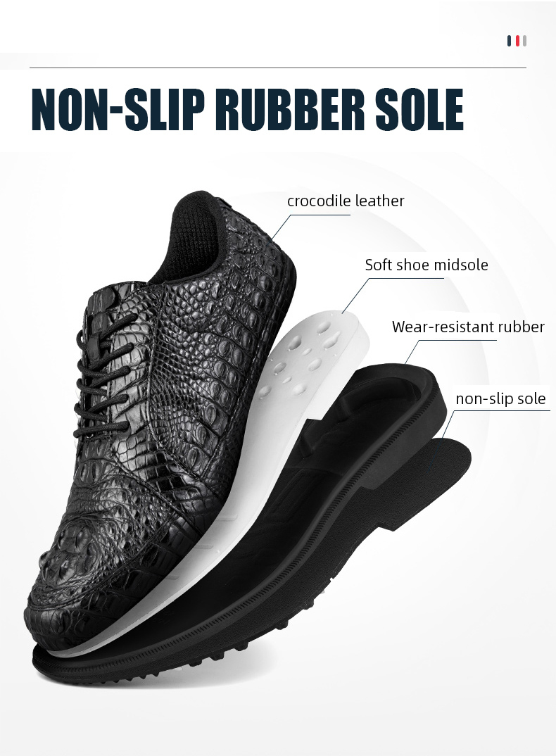 High Quality Men Professional Full Waterproof Golf Shoes Alligator Crocodile Genuine Leather Golf Sh