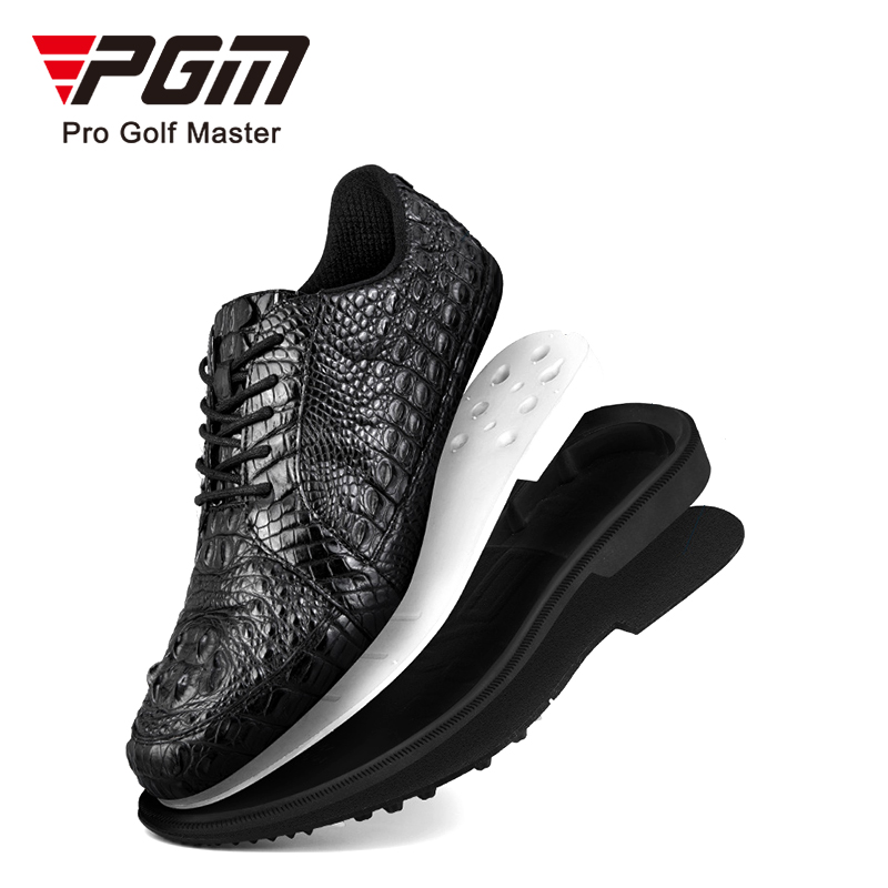 PGM XZ204 alligator golf shoes top grade waterproof leather mens golf shoes
