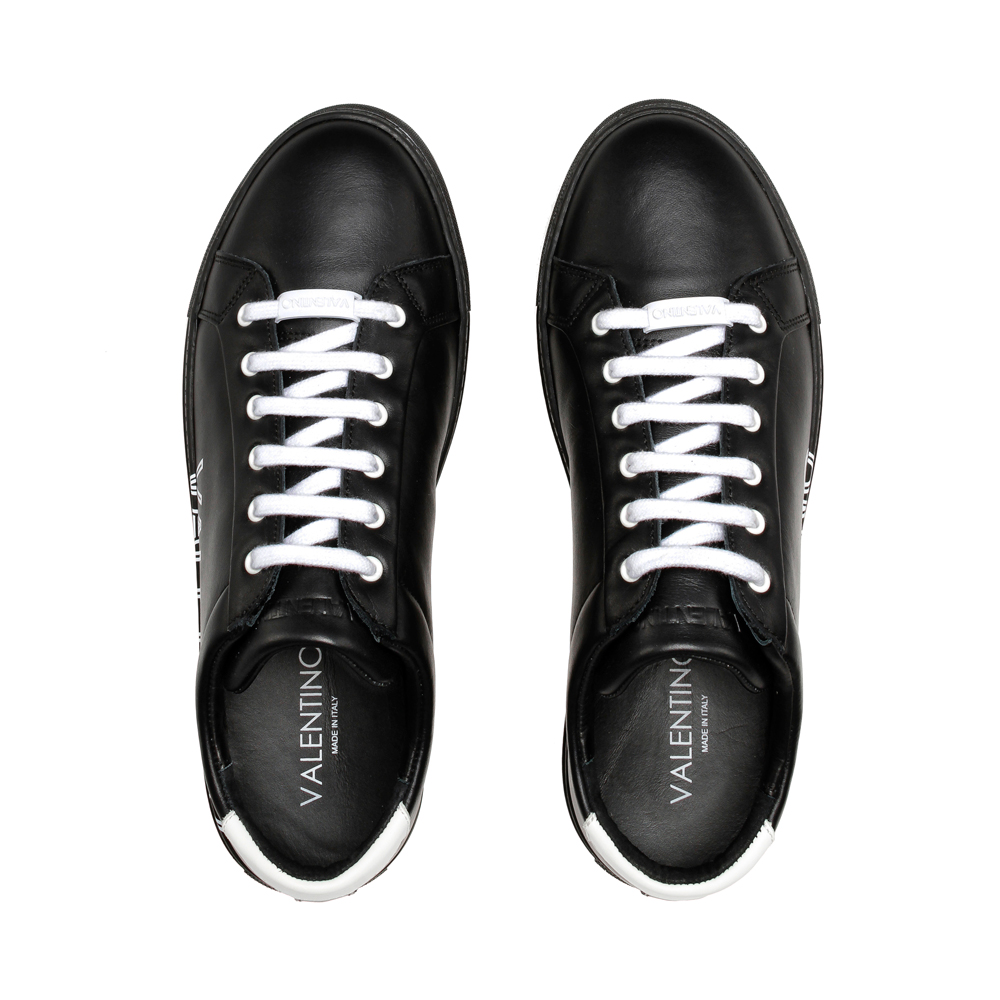 Original Valentino Shoes Smooth Black Leather Luxu