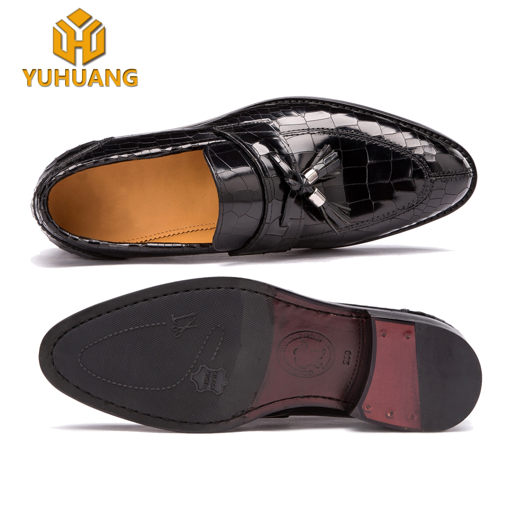 Luxury crocodile skin leather handmade shoes high-end bespoke Loafers shoes