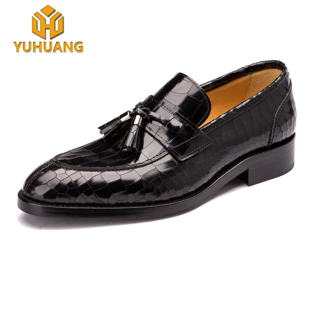 Luxury crocodile skin leather handmade shoes high-end bespoke Loafers shoes