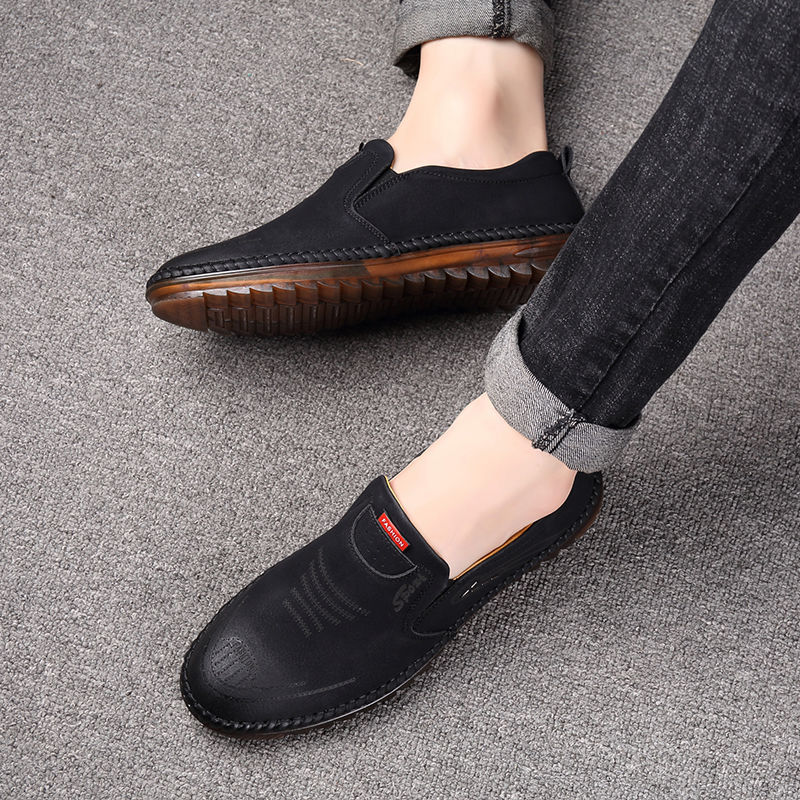 2022 New fashion branded shoes men Genuine Leather