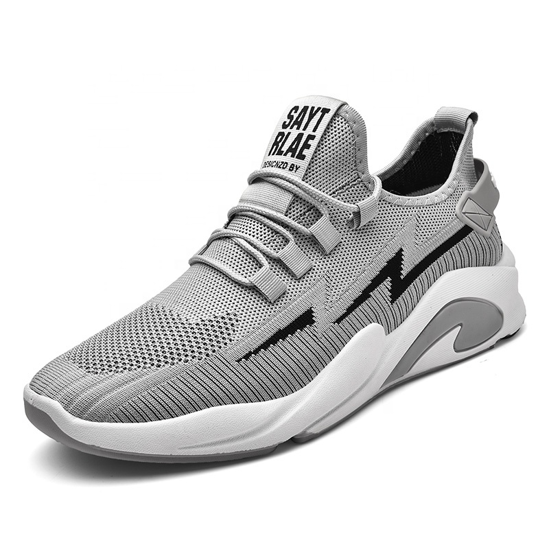 Men Sneakers Breathable Lace up Men Mesh Sport Sho